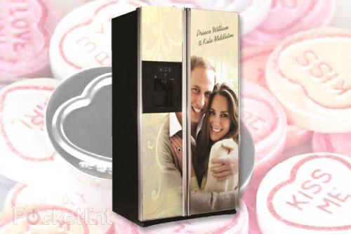 ge royal wedding refrigerator. (via Royal Wedding GE fridge