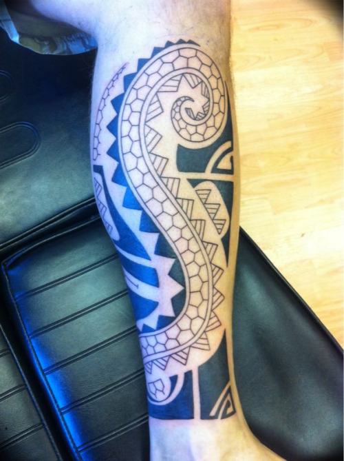 Inside of Samoan Maori leg sleeve I 8217ve been doing