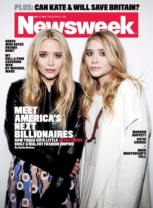newsweek covers 2011. ROCK#39;n#39;ROLSEN. Mary-Kate and