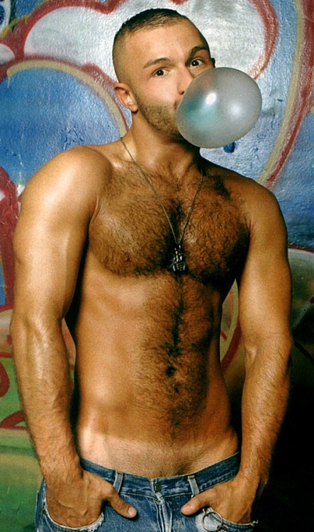 supervillainl Hairy stud can blow bubbles I would blow something else