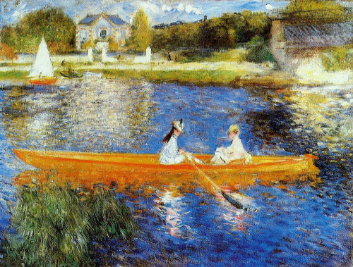 Boating On The Seine By Renoir. The Seine at Asnières