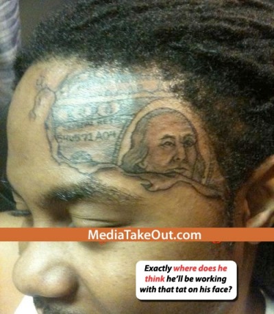 Wow 8230 This guys really got money on his mind tattoos