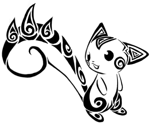 tribal tattoo pokemon. Tagged: tribal, pachirisu