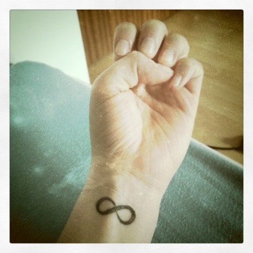 infinite tattoo. tagged me tattoo infinity