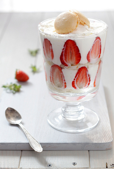 ffoodd:

Strawberry trifle