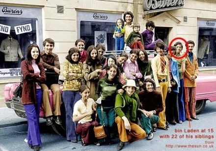 osama bin laden family pictures. Bin Laden with his family