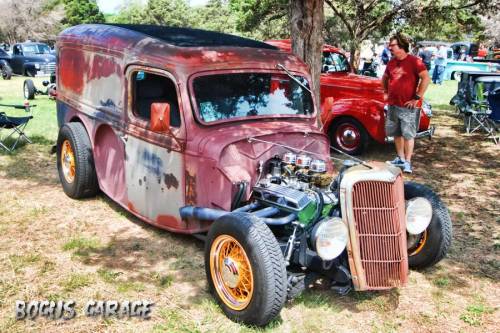 Rat Rod of the Day I love panel trucks I took this foto at the Lone Star 