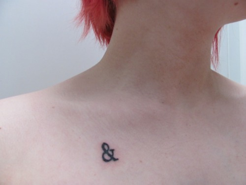 ns tattoo. My ampersand tattoo, done by