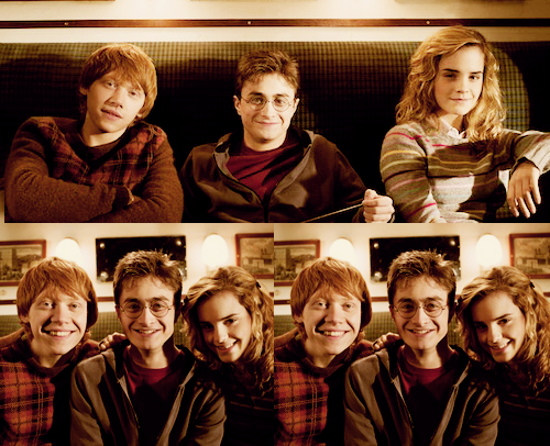 lovefromwatson:

New outtakes of Emma Watson, Daniel Radcliffe and Rupert Grint for Harry Potter and the Order of the Phoenix.
