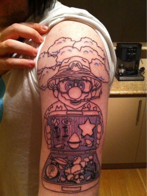 This is the start of my Mario sleeve Say hello to Mario Depp It