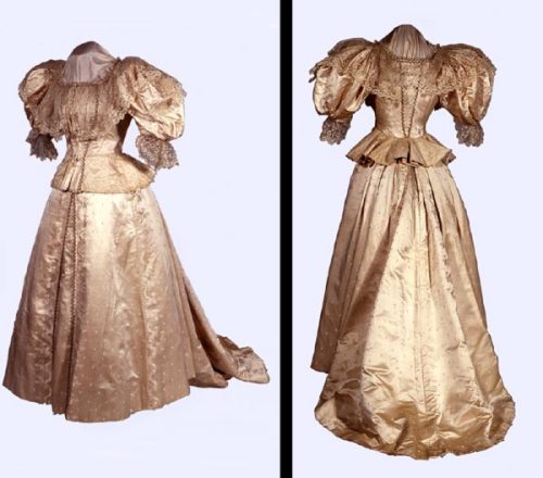 Wedding dress by James Coxon Co 1896 England Newcastle the
