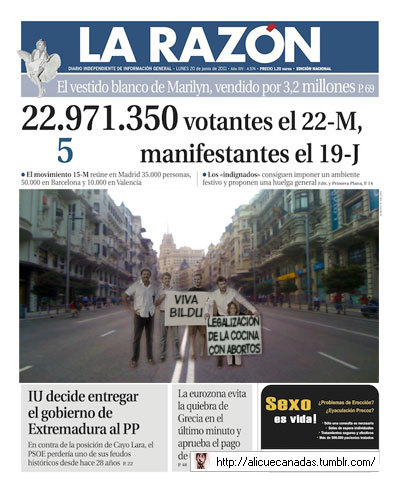 ucedaman: Filtran una de las portadas que La Razón tenía preparada para hoy.