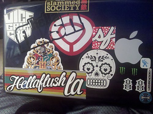 Got my Hellaflush and Fatlace stickers today Taken with picplz