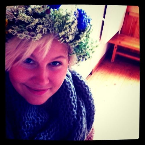 Got flowers in my hair! :) (Taken with instagram)