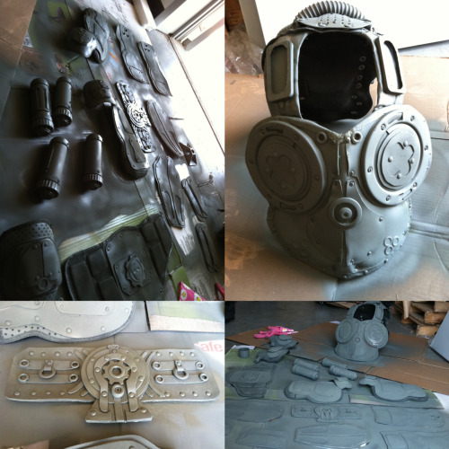 The cosplay queen Meagan Marie is in the process of putting together her upcoming Anya / Gears of War outfit. The Locust stand no chance!
&#8220;The first coat of paint. This costume is going to kill me!!&#8221; - Meagan
Gears of War / Anya WIP by Meagan Marie (Tumblr) (Flickr) (Twitter)
Via: meagan-marie