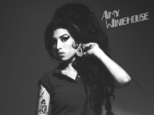 tagged as amy winehouse black and white celebs music news portrait 