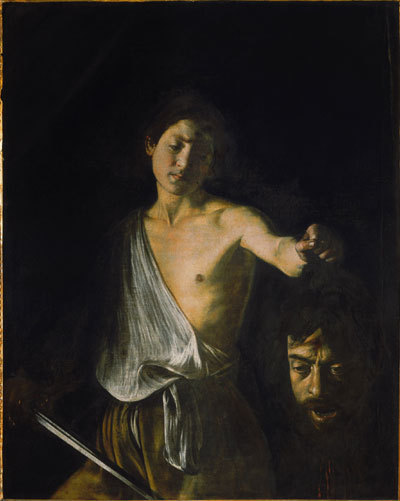 His selfportrait as Goliath's severed head 