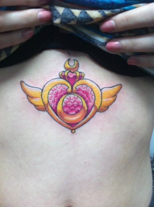 This is my first tattoo is the transformation Crisis brooch from Sailor