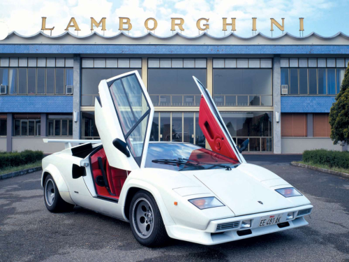  1985 white Lamborghini Countach Two of 39em Mr West