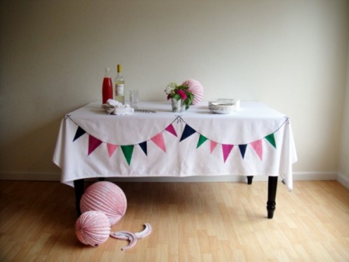 I love this idea photo link All you need to do is grab a table cloth 