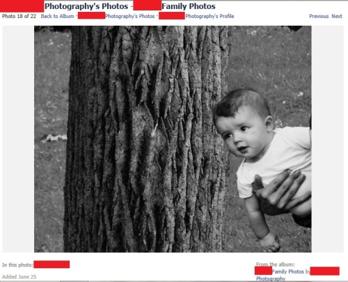 I hate it when people force their babies into perfectly (not-so) good pictures of trees. 