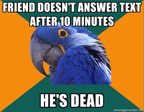 Paranoid Parrot - He&#8217;s Dead  Submitted by John