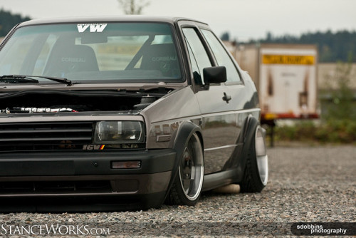 stanceswagger StanceWorks EXCLUSIVE Jason's Mk2 Jetta Coupe 9288 by 