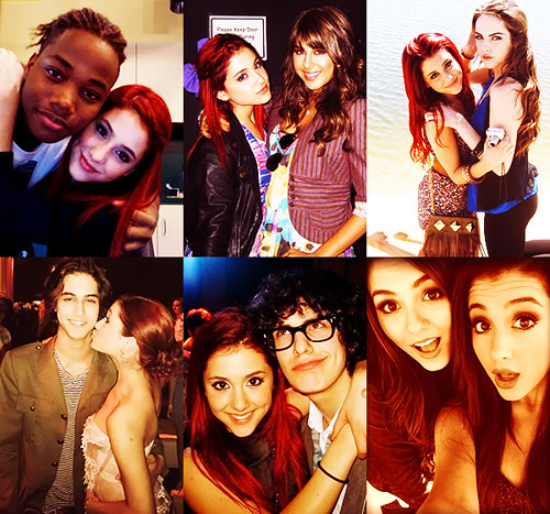 fave 6 pics ariana with the victorious cast requested by 