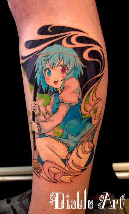 seldom do i see good anime tattoos this is an amazing anime tattoo