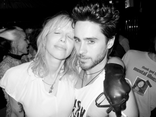 Courtney Love and Jared Leto