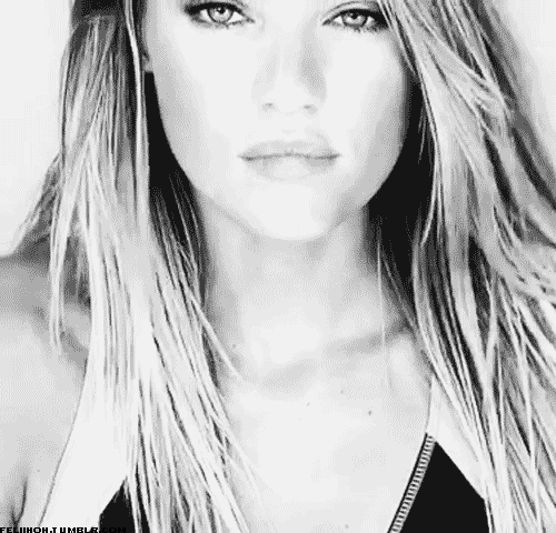 Angel Black and White Candice Swanepoel Commercial Eyes Gif Goddess Lips 