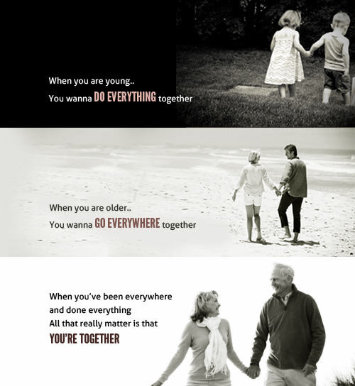 I wanna grow old with you ♥