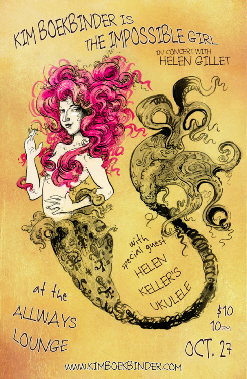 New Orleans concert poster Art by Molly Crabapple