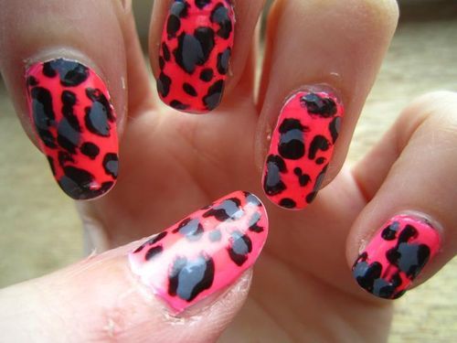 ... cool nails leopard print nail art nail design cool nails l leopard