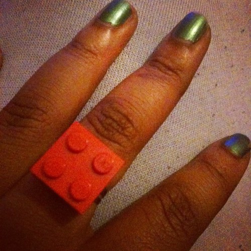 Another ring that my bestie got me. I love these quirky rings! (Taken with instagram)
