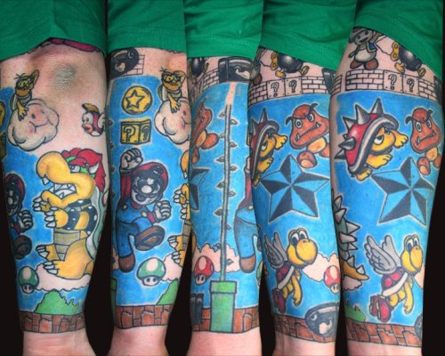 Mario Sleeve benjinashville Note This is my current Mario sleeve on my
