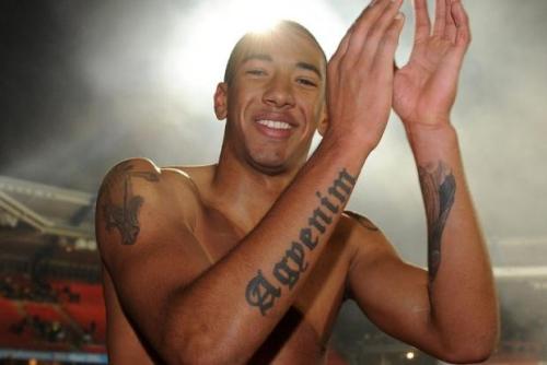 Jerome Boateng's arm tattoo shows his middle name'Agyenim'