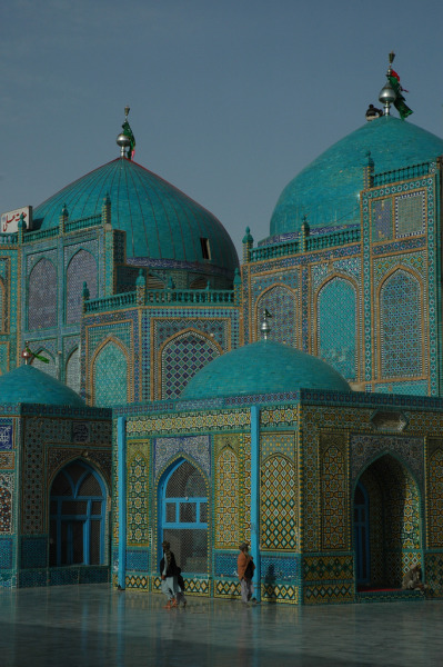 The Shrine of Hazrat Ali aka Blue Mosque in Mazār-e Sharīf, Afghanistan