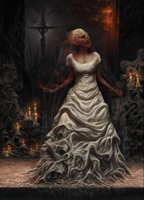 sinisterrealm:

“Burning Bride” by Yang Xueguo
