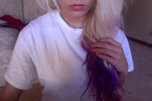 sad-teen-blog:  I play with my hair a lot 