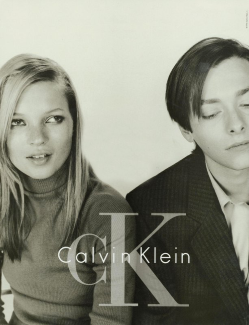 Kate Moss and Edward Furlong fo Calvin klein So young god im so old now