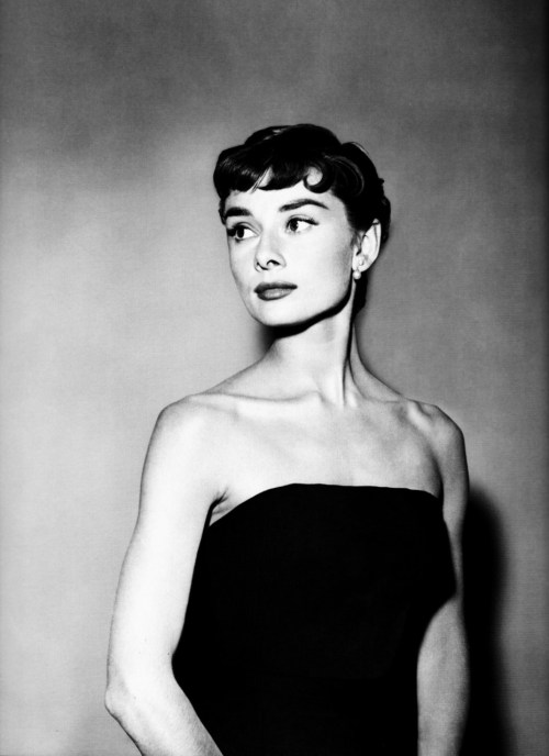 
1953: Audrey Hepburn Sabrina hair and makeup test.  “God kissed her on the cheek,” Billy Wilder once said, “and there she was.”
