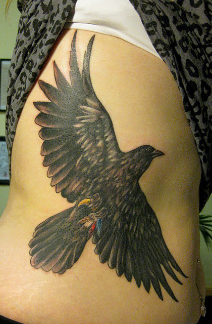 Raven side piece Artist Amanda