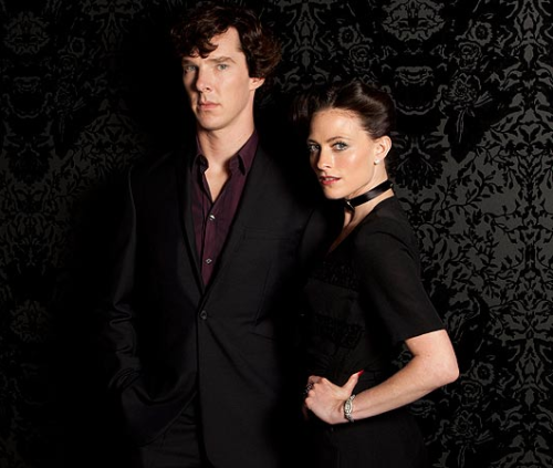 New promo picture of Benedict Cumberbatch and Lara Pulver from a very spoilery article in The Sun.