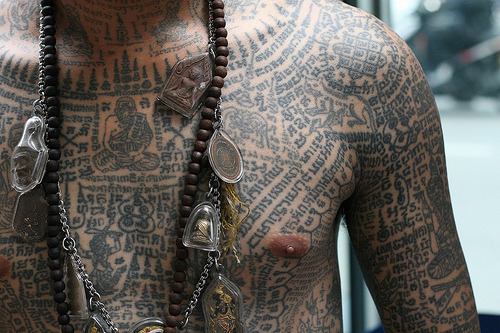 homininae sak yant tattoos by freekeow Sak Yant Sak meaning 