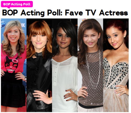 Please vote Jennette McCurdy for fave TV actress