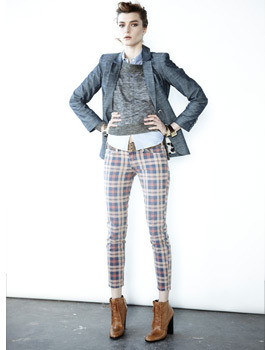 QuickTip: Do make a statement with plaid pants!
Get the look here at shopbop