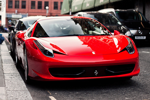 Beautiful red Ferrari 458 Italia Photo by Nigwog via 