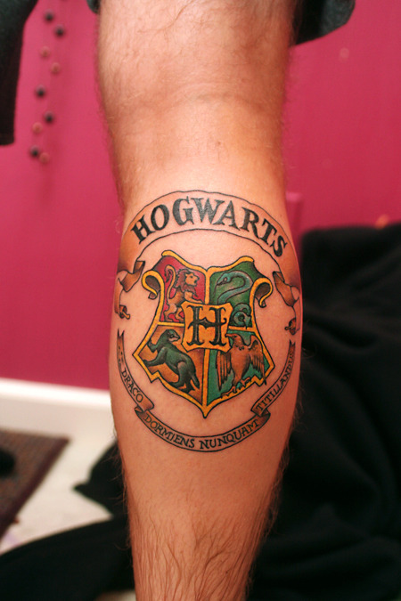 This is the nicest Hogwarts crest tattoo I 8217ve seen