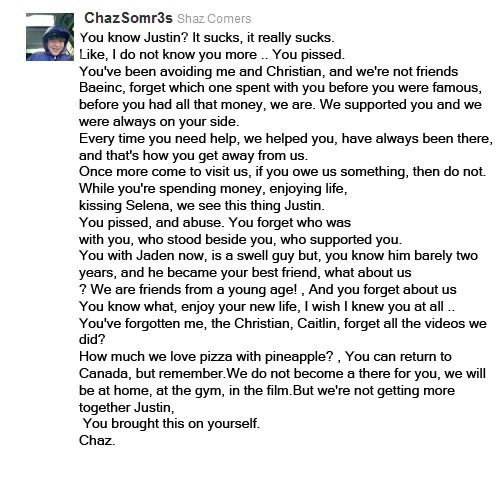 #WeWantChustin #WeWantChustinBack I don&#8217;t know if this picture is even real. I don&#8217;t believe it either, but somehow, read this make me wanna cry :( this is really sad if it&#8217;s true ~